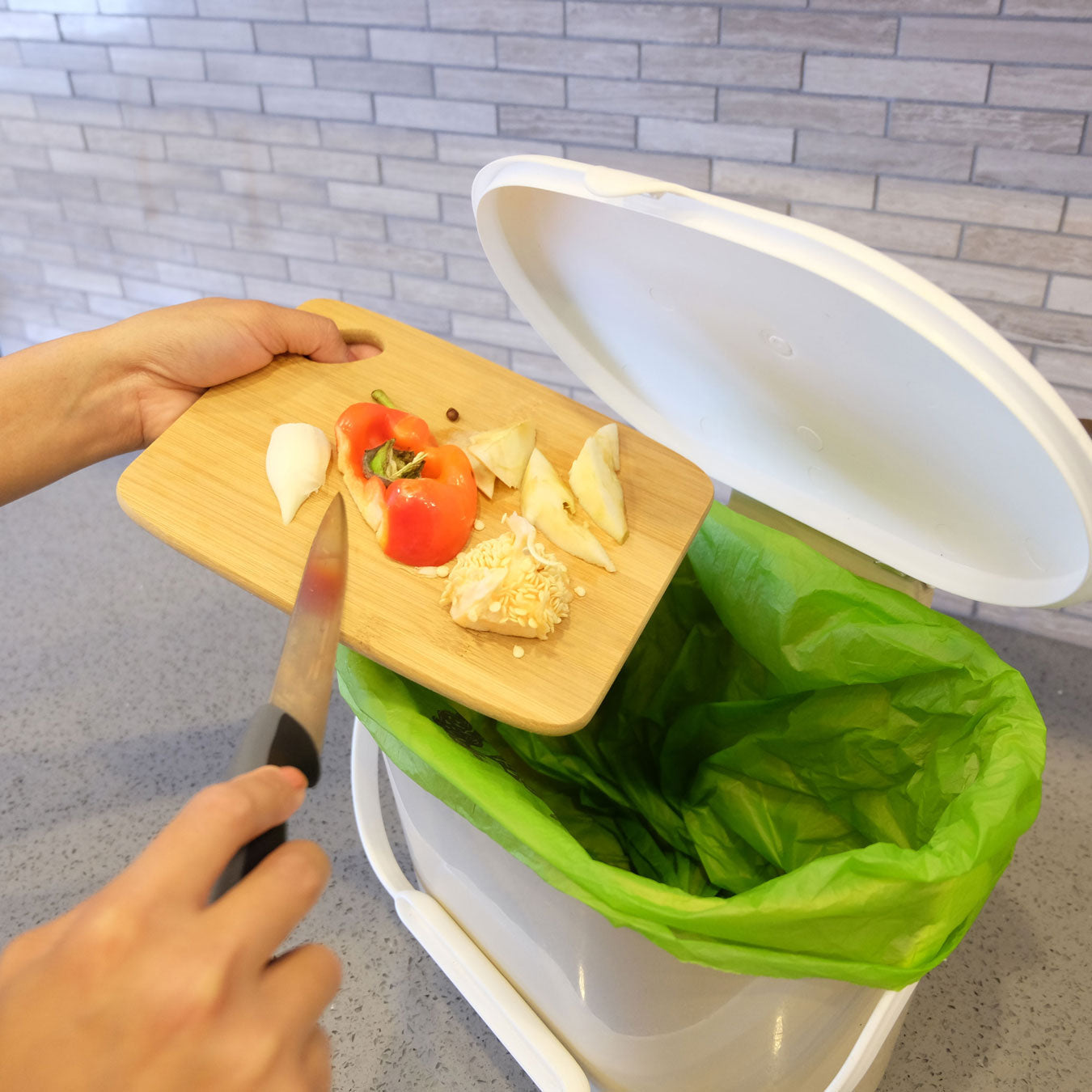 3 Gallon<br>Compostable Food Scrap Bags - Commit to Green™
