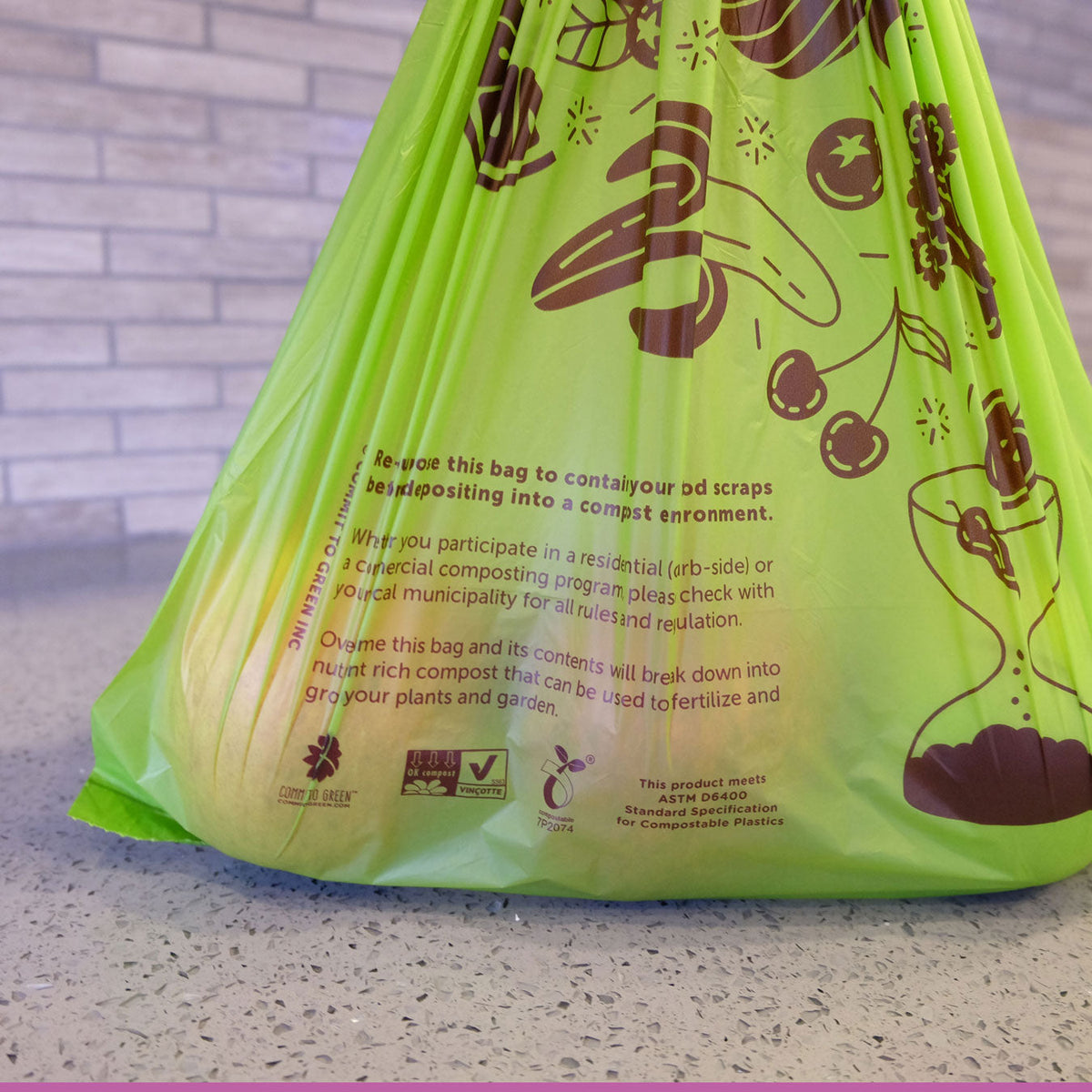 Compostable Produce Bag on a Roll Commit to Green®