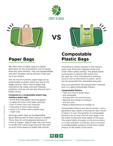 Compostable T-sac/Shopping Bag Our Planet