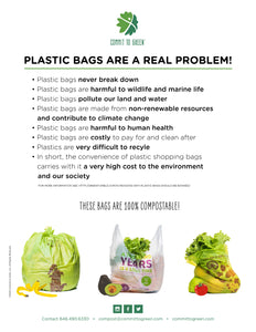 Compostable T-sac/Shopping Bag Our Planet