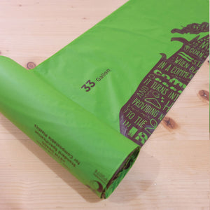 33 Gallon <br>Compostable Trash Liners, <br>Lawn & Leaf Yard Waste Bags - Commit to Green™