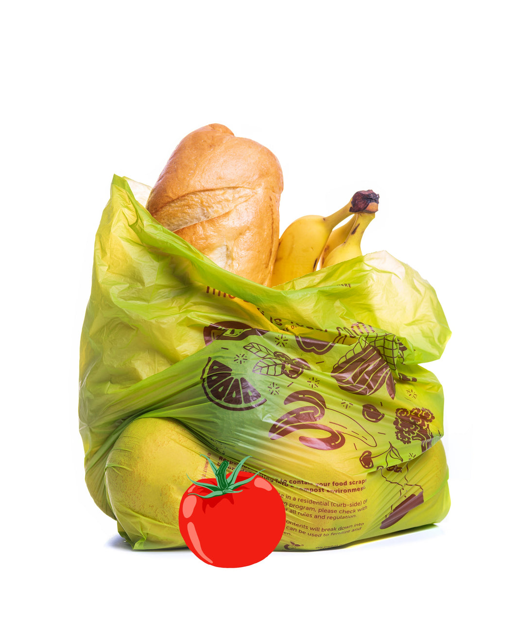 Compostable <br>Produce Bag on a Roll x3