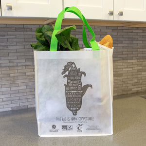 Compostable <br>Non-Woven Reusable Bag <br> Set of 3 Bags - Commit to Green™